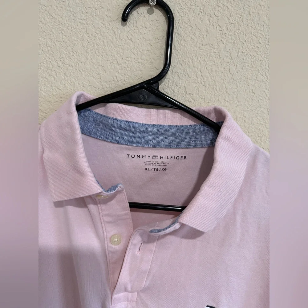 Tommy Hilfiger Light Pink Polo Shirt - Picture 2 of 3